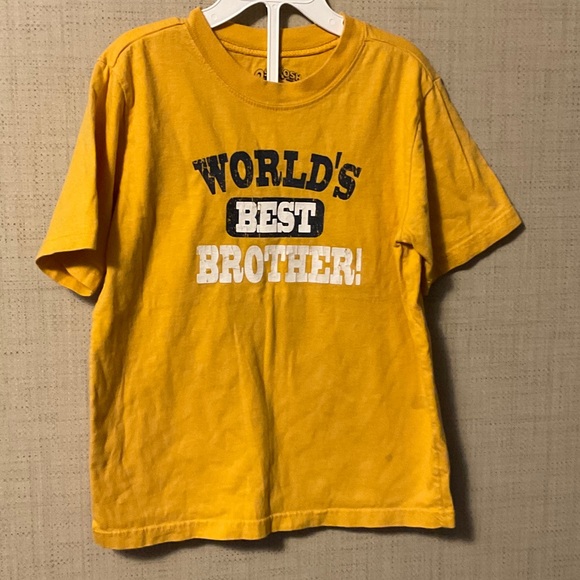 OshKosh B'gosh Yellow World's Best Brother Tee - Picture 1 of 5